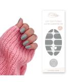 Fairy Nail UV Gel Foils - Self-Adhesive Grey Nail Wraps 20 Pieces Half Cured Gel Polish Strips - Buy Online on GoSupps.com