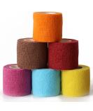 JClife Self-Adhesive Elastic Bandage - 6 Roll Set Multi-Colored 5cm x 450cm for Sports Injuries & Pet Care | Medical Fixing Tape - Buy Online on GoSupps.com