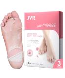 Foot Peel Mask 3 Pack JVR Lactic Acid Foot Mask Foot Exfoliating Socks Foot Care for Callus Remove Repair Cracked Heel & Dead Dry & Hard Skin Baby Soft Smooth Touch Feet (Rose) - Buy Online on GoSupps.com