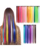 Gotyou Hair Part Party Highlights - 24 Colorful Clip-In Hair Extensions for DIY Decor & Versatile Wigs for Girls - Buy Online on GoSupps.com