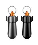 2 Packs Pill Keychain Pill Case Waterproof Pill Holder Portable Pill Container Aluminum Alloy Single Chamber Small Pocket Pill Box for Purse Backpack Medicine Bottle EDC for Outdoor Travel - Buy Online on GoSupps.com