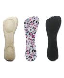 Bringsine Gel Insoles for Women - Comfortable 3/4 Heel Pain Relief for High Heels | Plantar Fasciitis & Heel Spurs - 3 Pairs - Buy Online on GoSupps.com