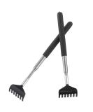 Upain Stainless Steel Telescopic Back Scratcher Set - Extendable 68cm for Head & Back Relief - 2 Pieces - Buy Online on GoSupps.com