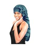 Bonnet Queen Satin Silk Sleeping Cap Adjustable Ladies Night Hair Care Curler for Curly Long Hair | Mr. Motorship - Buy Online on GoSupps.com