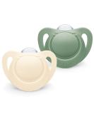 Nuk for Nature Baby Pacifier | Eco-Friendly Silicone | BPA-Free | 0-6 Months | 2-Pack | Eucalyptus Green - Buy Online on GoSupps.com