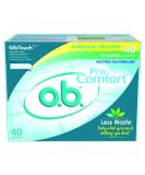 o.b. Pro Comfort Applicator Free Digital Tampons  Regular and Super Multi-Pack - 40 Count Multipack (Regular/Super) - Buy Online on GoSupps.com