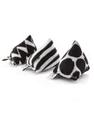 CanadianCat Company | Set of 3 Mini Pyramids | Black-White Catnip Pillows for Cats - Cuddly & Fun - Buy Online on GoSupps.com