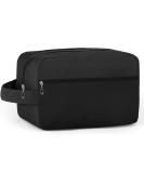 Toiletry Bag for Men Large Travel Wash Bag Water-Resistant Gym Shaving Organiser Bag Shower Bathroom Makeup Bag with Handle (Black) - Buy Online on GoSupps.com