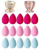 15 PCS Makeup Sponge Set - Beauty Blenders & 2 Holder Stands for Foundation & Liquid Creams | Perfect Blend for Flawless Finish - Buy Online on GoSupps.com