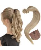 Easyouth Highlight Blonde Ponytail Extension 18 Inch Human Hair Wrap Around Clip in Ponytail - 80g, 45cm - Real Hair 4-Pony #16P22(#16P24) - Buy Online on GoSupps.com