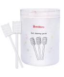 Uooker Baby Toothbrush 30 Pcs - Disposable Soft Gauze Infant Oral Cleaner for Baby's First Toothbrush | Gentle Dental Care Stick for Mouth & Gum Cleaning - Buy Online on GoSupps.com