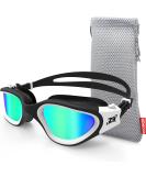 ZIONOR Swim Goggles G1 Polarized Swimming Goggles Anti-Fog for Adult Men Women A0-g1-polarized Mirror Gold Lens - Buy Online on GoSupps.com