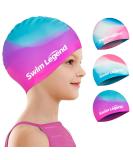 Buy 3D Silicone Bathing Cap for Kids | Long Hair Swimming Cap for Ages 5-14 | Comfortable & Waterproof - Buy Online on GoSupps.com