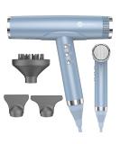 Slopehill ion hair dryer for quick drying professional hair dryer with 110 000 RPM brushless motor slightly & little noise magnetic diffuser for at home salon (blue) - Buy Online on GoSupps.com