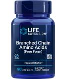 Life Extension BCAA 90 Capsules - Premium Branched Chain Amino Acids for Muscle Recovery & Performance - Buy Online on GoSupps.com