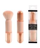 ABEUTY 4-in-1 Retractable Make-Up Brush Set - Multifunctional Portable Cosmetic Brushes for Travel (Pink) - Perfect Facial Powder & Eyeshadow Brush - Buy Online on GoSupps.com