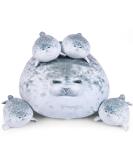 ETAOLINE Chubby Blob Seal Pillow Plush Toy - 20in Cute Stuffed Animals with 4 Baby Seal Styles - Buy Online on GoSupps.com