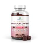 Mushroom Complex Gummies - 10 Mushroom Supplement with Lions Mane (90 Chews, 2500mg/serving) Nootropic Brain Support, Immune Booster, Mood & Stress Relief - Buy Online on GoSupps.com