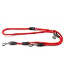 lionto Adjustable Dog Leash Multifunctional Leash Double Leash Shoulder Leash Robust Weatherproof Length 200 cm Red Red Medium - Buy Online on GoSupps.com