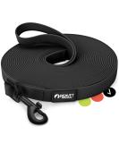 Reavet 10m Drag Line Dog Leash - Waterproof Padded Handle Durable Training Line for Large & Small Dogs - Black - Buy Online on GoSupps.com