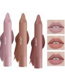 3 Colors Crayon Matte Lipstick Set - Long Lasting & Moisturizing Lip Gloss Stain - Buy Online on GoSupps.com