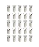 Buy Andux 25 PC Pacifier Strap Clips - Durable Holder for Pacifiers Bibs & Toys - Silver YJK-03 (1.5 cm Long Head) | International Shipping Available - Buy Online on GoSupps.com