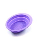 Freetune Foldable Shaving Bowl - Silicone Rubber Pocket Size Durable & Flexible - Ideal for Travel in Violet - Buy Online on GoSupps.com