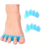 Silicone Toe Spreader & Separator - 2 Pieces for Pedicure & Hallux Valgus Relief - Unisex Blue Foot Correction Tool - Buy Online on GoSupps.com