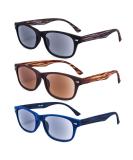 EYEGUARD 3 Pack Unisex Classic of Style Sunglasses Readers Outdoor Reading Glasses for Men and Women 2.75- Not Bifocals Sun Lens 3 Color Mix 2.75 x - Buy Online on GoSupps.com