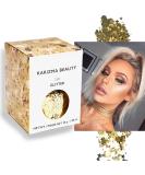Karizma Beauty Gold Rockstar Chunky Glitter 30g Jar - Festival Cosmetic Glitter for Face, Body, Hair, Nails - 24K Gold - Buy Online on GoSupps.com