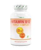 Premium Vitamin B12 Complex - 365 Vegan Tablets with Folate (5-MTHF) | High-Dosed & Tested for Optimal Health - Buy Online on GoSupps.com