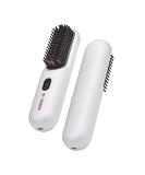 Portable Cordless Hair Straightener Brush | Mini Hot Comb for Women | 60 Mins Battery Life | USB C Rechargeable | Anti-Scald & Ion Smoothing | Lightweight Travel Essential - Buy Online on GoSupps.com