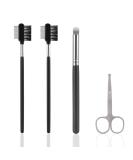 4-Piece Tear Stain Removal Comb Set for Dogs - Double-Sided Eye Combs Fur Scissors & Concealer Brushes for Crusts & Mucus - Buy Online on GoSupps.com