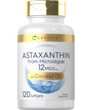 Buy Carlyle Astaxanthin 12mg Softgels - 120 Count | Non-GMO Gluten Free Microalgae Supplement with Coconut Oil | International Shipping Available - Buy Online on GoSupps.com