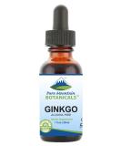 Pure Mountain Botanicals Ginkgo Biloba Liquid Extract - Alcohol-Free Tincture for Enhanced Brain Health - Buy Online on GoSupps.com
