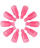 Qufiiry Nail Clips - 10 PC Nail Polish Remover Clips for Gel Soaking | Acrylic Nail Art Caps for Toes & Fingers | Pink Nail Art Accessories - Buy Online on GoSupps.com