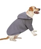 Shop Hualisiji 5XL Gray Hoodie for Large Dogs - Warm Lightweight & Soft Dog Sweater for Labrador | Easy to Wear - Buy Online on GoSupps.com