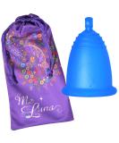 Me Luna Menstrual Cup Classic - Blue Size M | Eco-Friendly Comfortable & Reusable | Shop Internationally - Buy Online on GoSupps.com