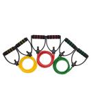 DYNAPRO Adjustable Exercise Resistance Bands - Professional Quality Anti-Snap Comfort Handles for Workouts & Physical Therapy (Light Medium Heavy) - International Shipping Available - Buy Online on GoSupps.com