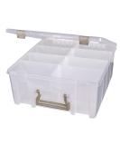 ArtBin 6990SO Double Deep Super Satchel with Removable Dividers, Clear/Gold - Large Portable Art & Craft Storage - Buy Online on GoSupps.com