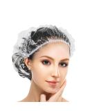 G2PLUS 100PCS Disposable Large Shower Caps - 50CM Plastic Elastic Bath Cap - Waterproof Hair Caps for Home Use Hotel Spa and Hair Salon 100 Count (Pack of 1) - Buy Online on GoSupps.com