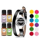 Wild Essentials MOM Essential Oil Diffuser Bracelet Kit | Aromatherapy Jewelry Gift Set with Lavender Lemongrass Peppermint & Orange Oils - Customizable Color Changing - Buy Online on GoSupps.com