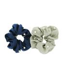 Axy XXL Scrunchie Hair Tie Set with Pearls - 2x Fabric Braid Ties & Rubber Bands for Stunning Hairstyles - Hair Accessories Set of 15 - Buy Online on GoSupps.com
