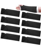 Black Arm Cast Cover - Short Arm Sleeve Protector for Cast Decorations - 8 Pcs, Washable & Removable - 11 Length x 9-11 Circumference - Buy Online on GoSupps.com