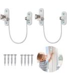 Xelparuc Window Restrictor Locks 2Pcs Professional UPVC Window Restrictor Locks Child Baby Safety Security Wire Catch with Screw Keys Safety - Buy Online on GoSupps.com