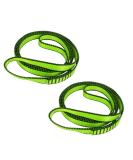 FOSER 18mm Nylon Climbing Sling Runner - 23KN - Green - 120cm/48inch - for Rock Climbing, Mountaineering, Hiking - 2pcs - Buy Online on GoSupps.com