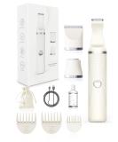 Unibono Rechargeable Bikini Trimmer for Women - Wet/Dry Electric Razor for Pubic Hair, Cordless Lady Shaver Kit for Arms, Legs, Armpits - USB-C Charge, Storage Bag Included (Beige) - Buy Online on GoSupps.com