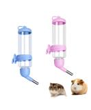2 PCS Pet Water Bottle Automatic Hamster Water Bottle Rabbit Water Bottles 250ML/8.45OZ Non Drip Hanging Guinea Pig Water Bottle for Rabbit Guinea Pig Gerbil Chinchillas(Blue Pink) - Buy Online on GoSupps.com
