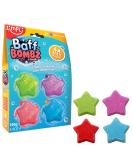 4 x Star Bathing Balls - Natural Handmade Foam Bath Gift Set for Kids | Perfect Birthday Gifts & Bathing Toys | Zimpli Kids Spa Bubble Bombing Set - Buy Online on GoSupps.com