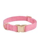 YUDOTE Ultra-Soft Dog Collar for Small Dogs | Natural Cotton Cord Sensitive Skin Pink S (1 Pack) - Ideal for International Shipping - Buy Online on GoSupps.com